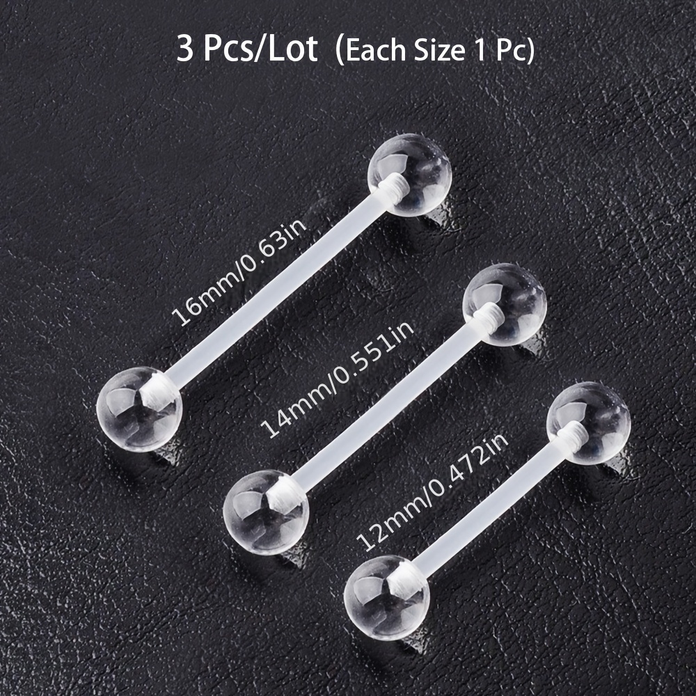 Body Jewelry In Store - 3 adet/takım (Her Boyutta 1 adet)