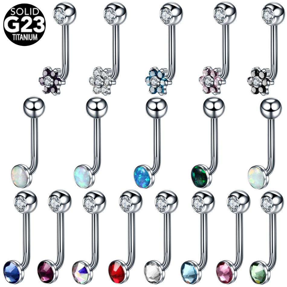 Body Jewelry Vch - 1 adet titanyum Christina dikey kapüşonlu