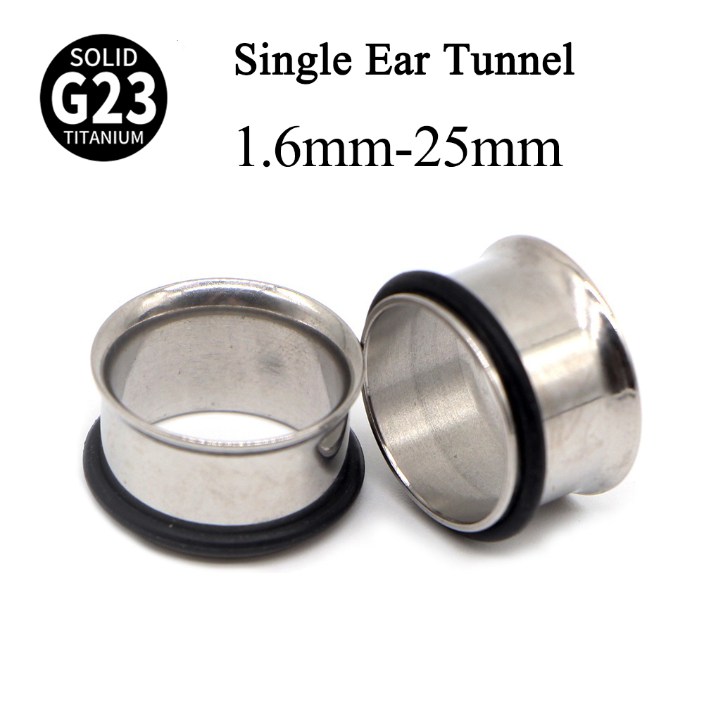 1 çift G23 titanyum tek Flare  - Body Jewelry Ear Gauges incelemesi ve fiyatı