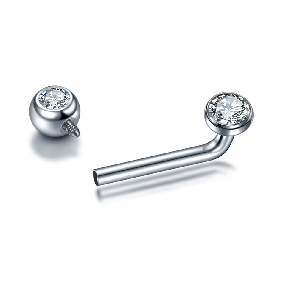 1 adet G23 titanyum CZ kavisli - Body Jewelry Vch incelemesi ve fiyatı