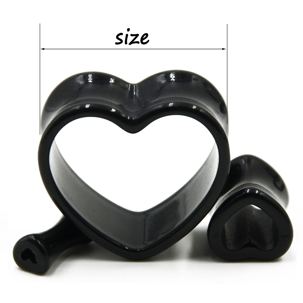 Akrilik Aşk Siyah Beyaz Kalp ş - Body Jewelry Ear Gauges incelemesi ve fiyatı
