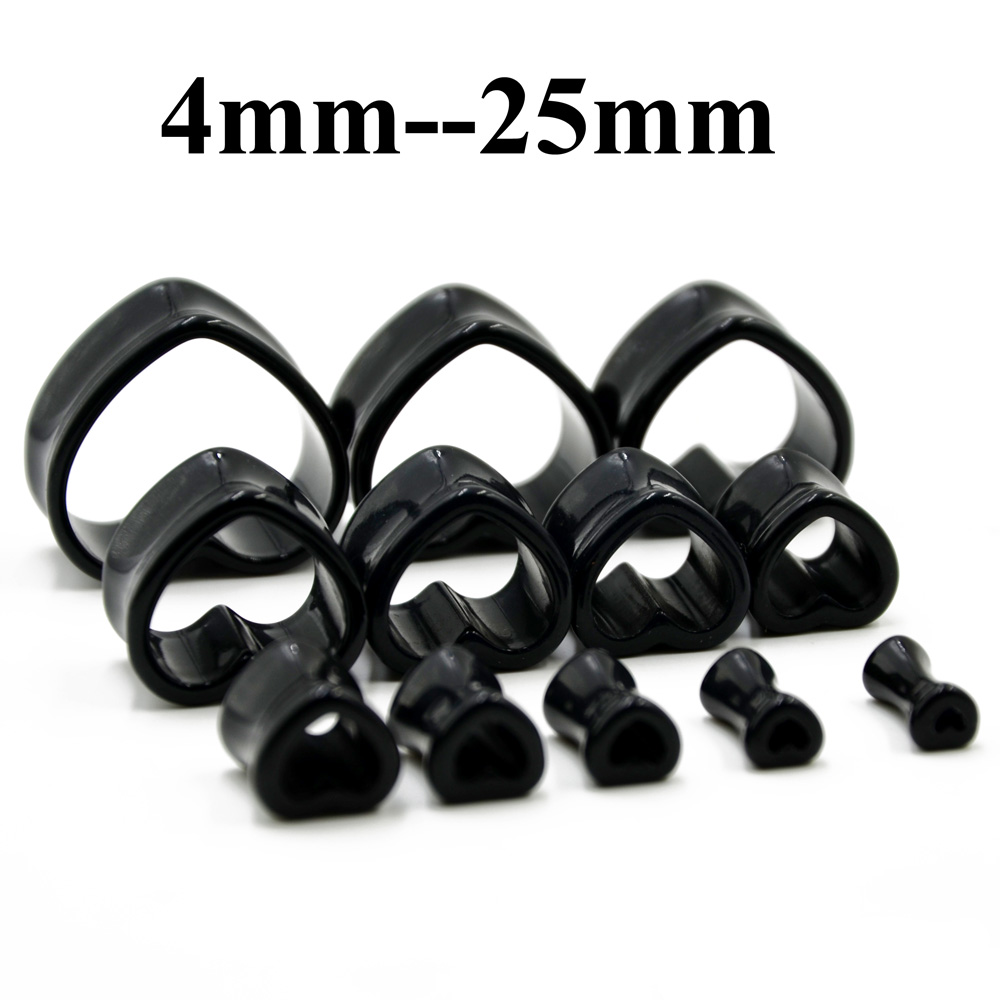Akrilik Aşk Siyah Beyaz Kalp ş - Body Jewelry Ear Gauges incelemesi ve fiyatı