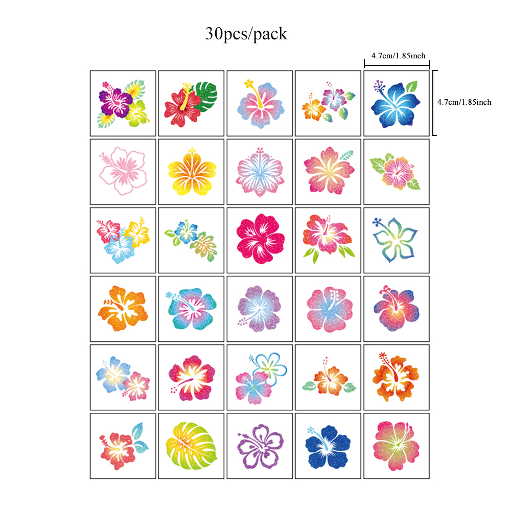30 adet Glitter Yaz Plaj Çiçek - Body Jewelry Glue incelemesi ve fiyatı