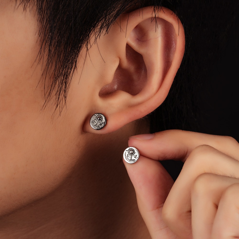 1 çift hint kartal saplama küp - Body Jewelry Indian incelemesi ve fiyatı