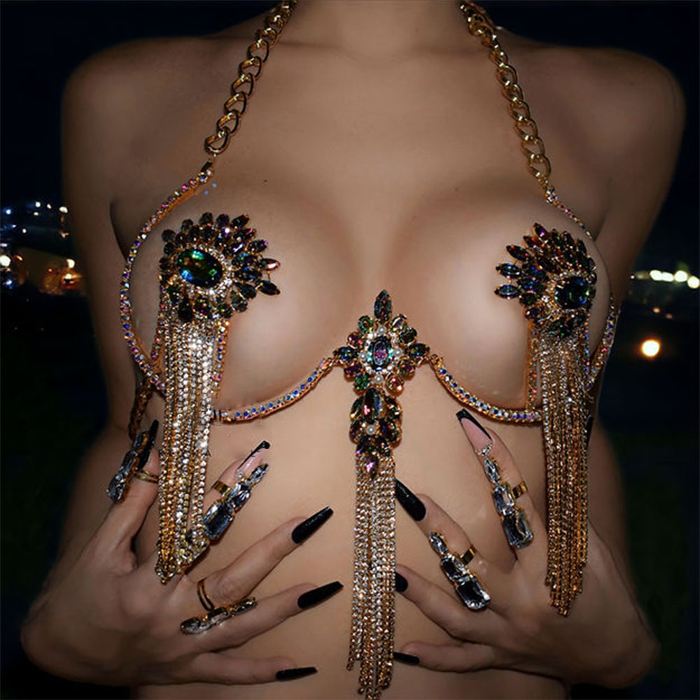 Stonefans abartılı Fringe göğü - Body Jewelry Good Quality incelemesi ve fiyatı