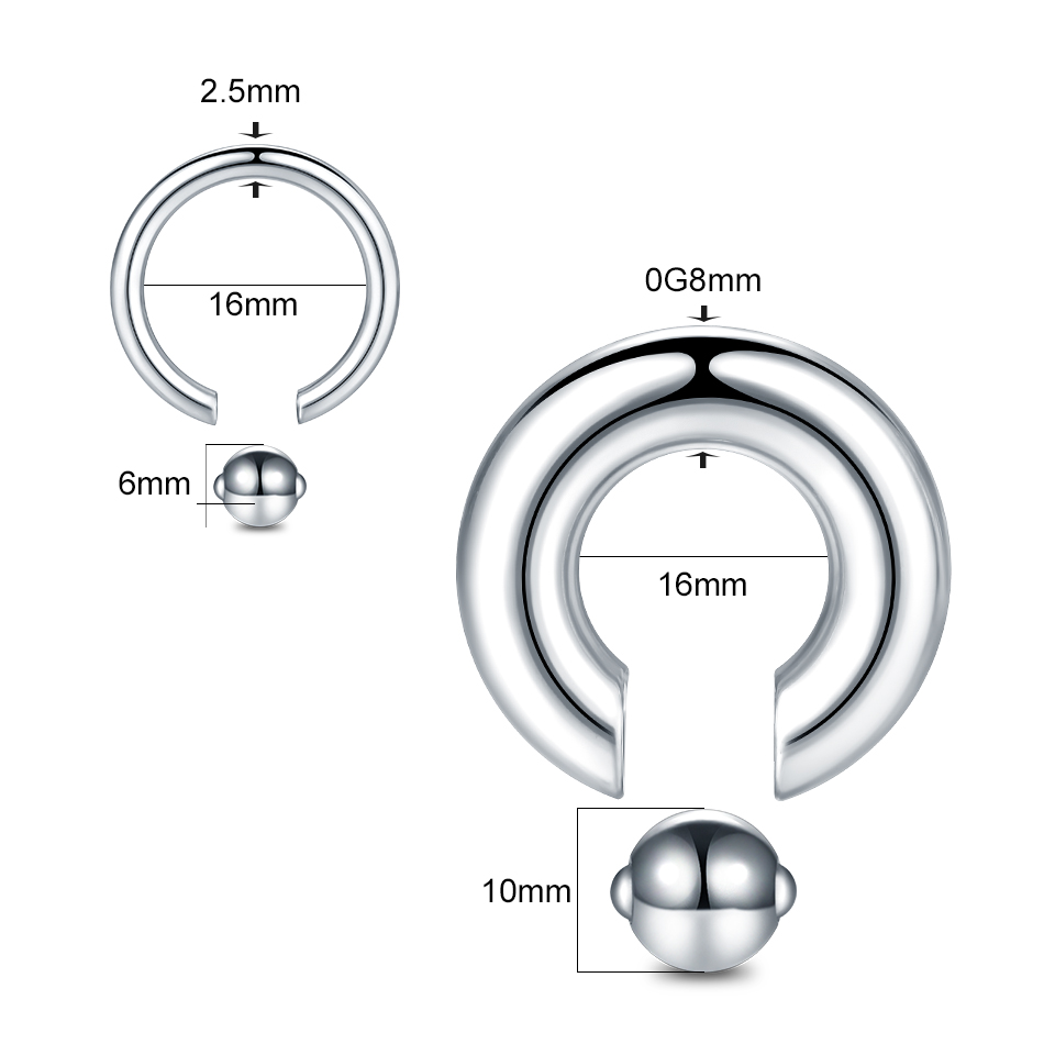 1 adet paslanmaz çelik büyük ö - Body Jewelry Ear Gauges incelemesi ve fiyatı