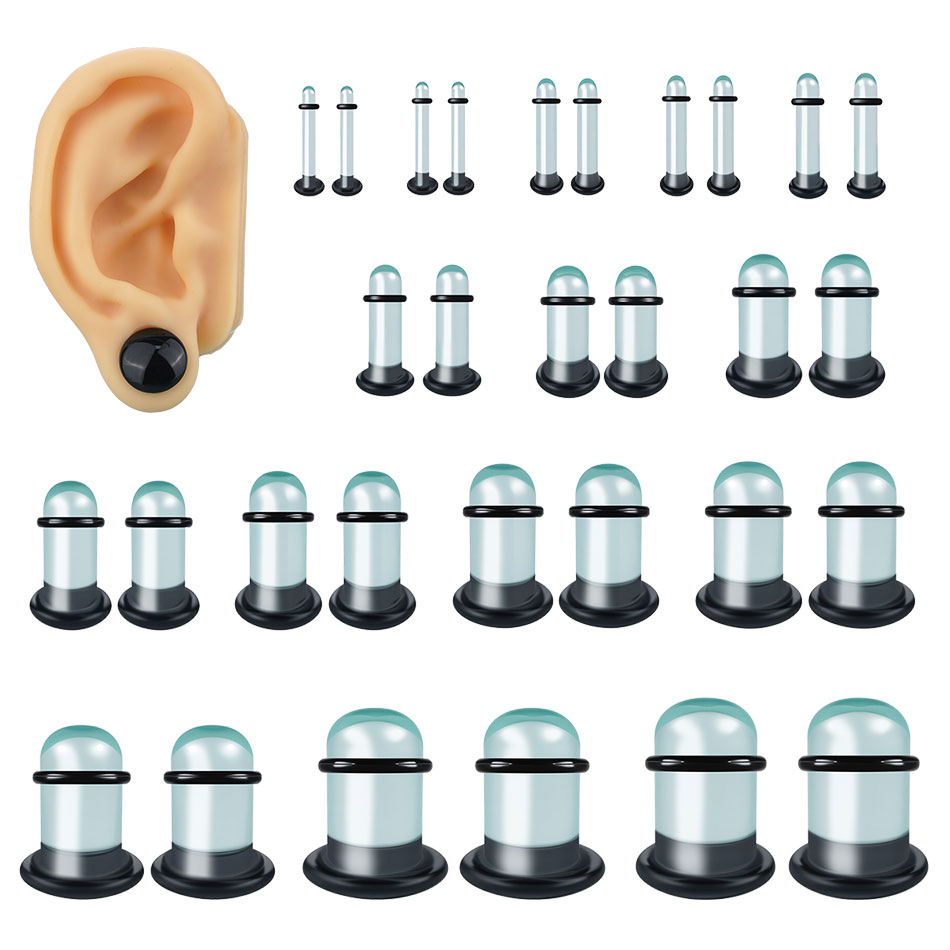 2 adet Cam Kulak Göstergeleri  - Body Jewelry Ear Gauges incelemesi ve fiyatı