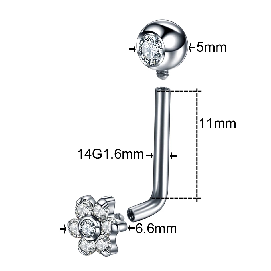 1 adet G23 titanyum kristal çi - Body Jewelry Vch incelemesi ve fiyatı