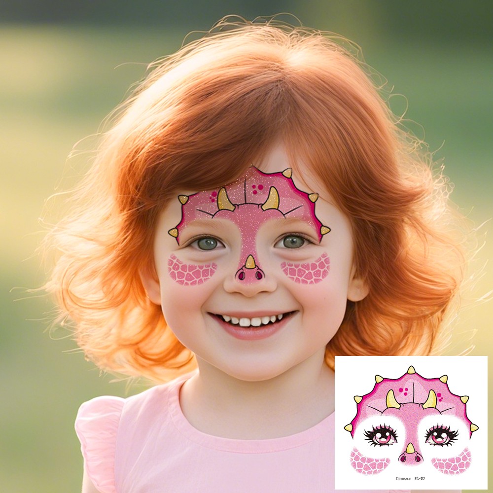 10 sayfa Glitter Hayvan Yüz Dö - Body Jewelry Glue incelemesi ve fiyatı