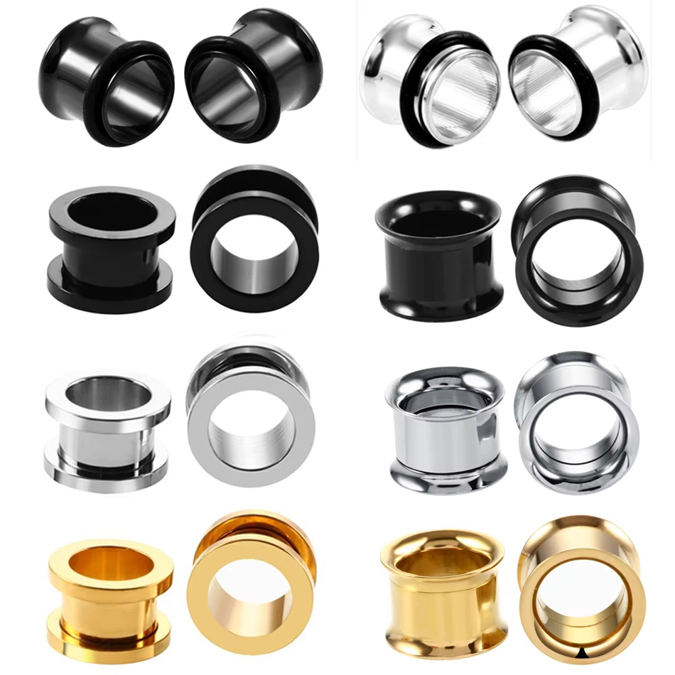 1 çift Paslanmaz Çelik Kulak T - Body Jewelry Ear Gauges incelemesi ve fiyatı