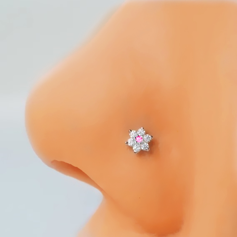 3 adet paslanmaz çelik çiçek b - Body Jewelry Indian incelemesi ve fiyatı