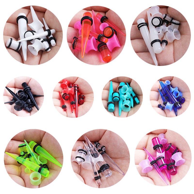 50 adet Akrilik Spike Kulak Gö - Body Jewelry Ear Gauges incelemesi ve fiyatı