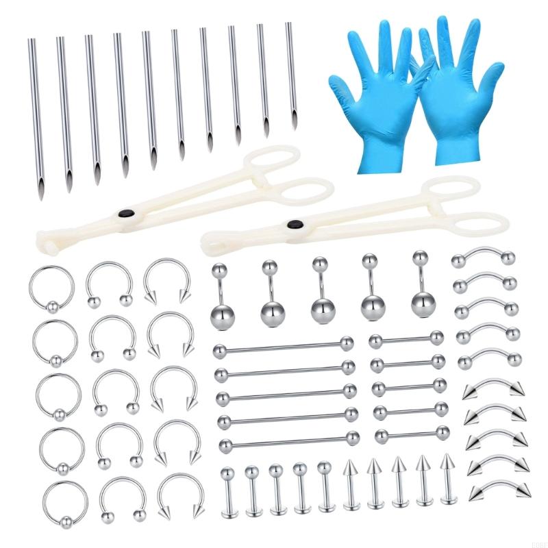 Komple 64 Adet Pirsing Takı Se - Body Jewelry Ear Gauges incelemesi ve fiyatı