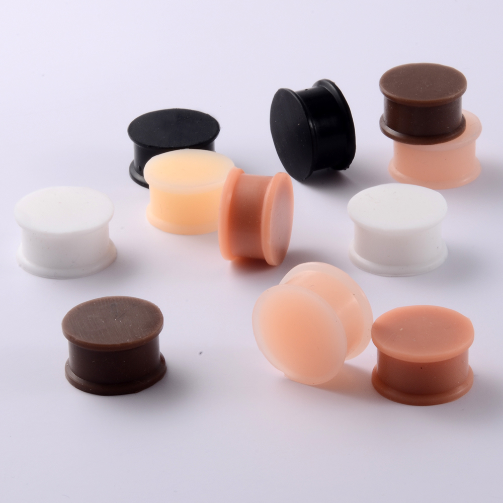 1 çift Silikon Esnek Kalın Kul - Body Jewelry Ear Gauges incelemesi ve fiyatı