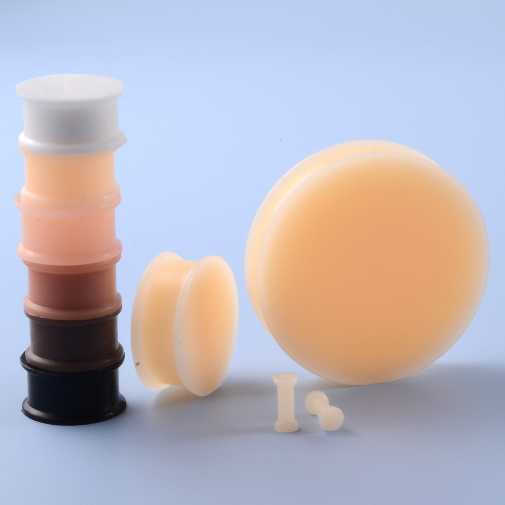 1 çift Silikon Esnek Kalın Kul - Body Jewelry Ear Gauges incelemesi ve fiyatı