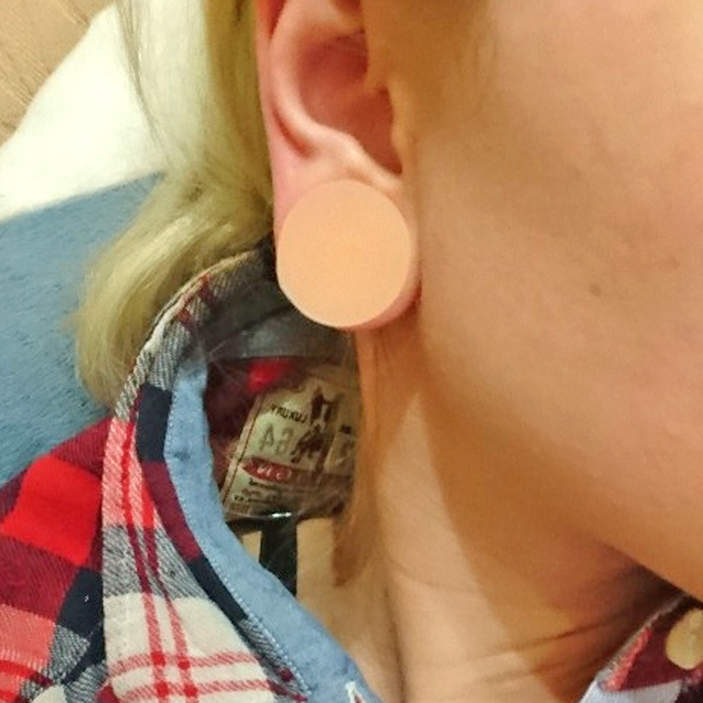 1 çift Silikon Esnek Kalın Kul - Body Jewelry Ear Gauges incelemesi ve fiyatı