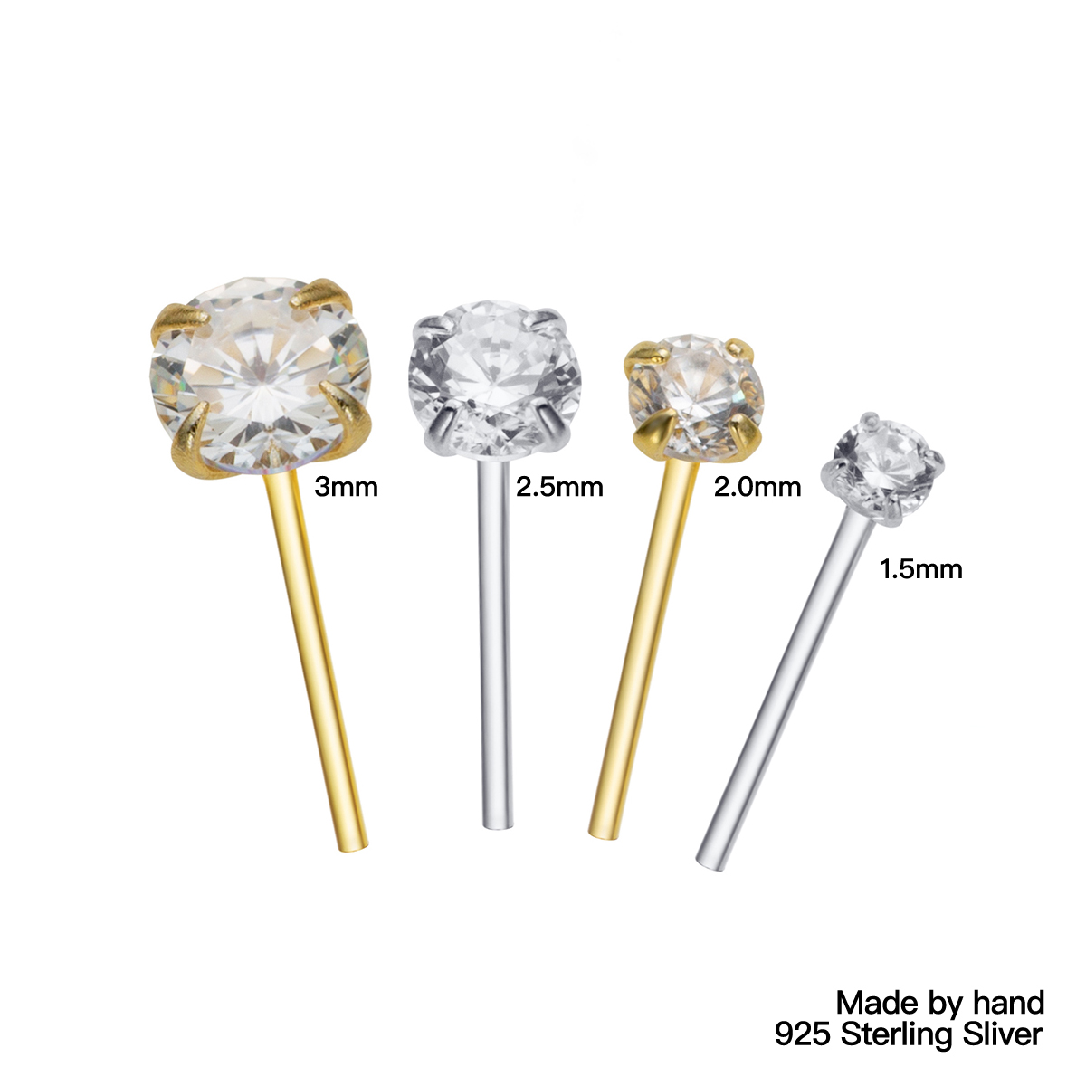 36 adet/paket 925 ayar gümüş z - Body Jewelry Indian incelemesi ve fiyatı