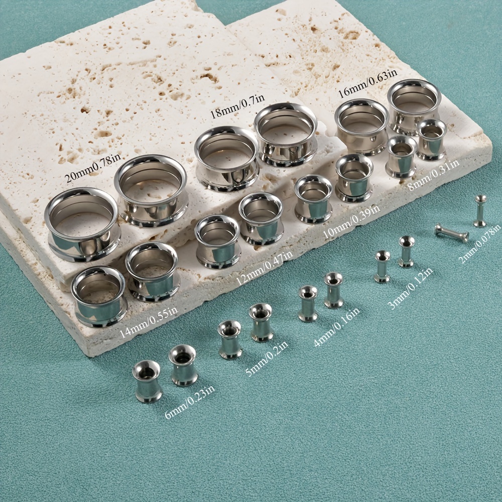 1 çift/12 çift Set paslanmaz ç - Body Jewelry Ear Gauges incelemesi ve fiyatı