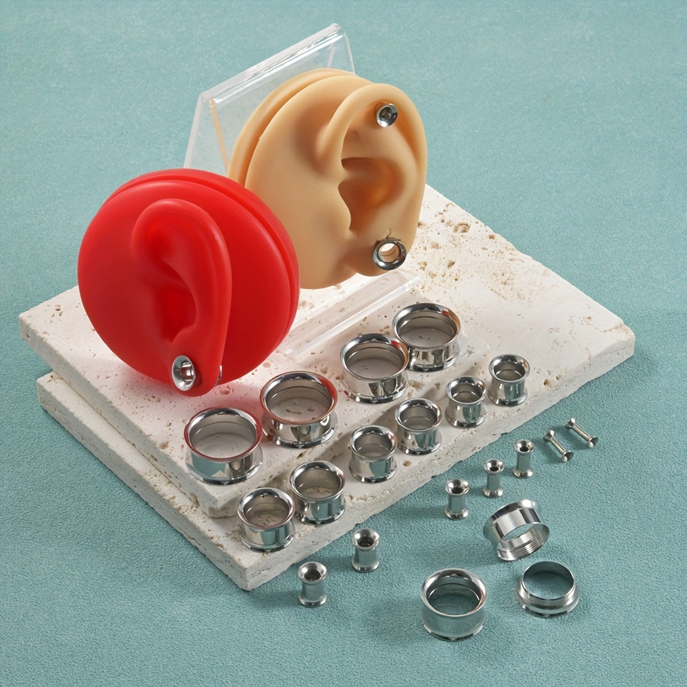 1 çift/12 çift Set paslanmaz ç - Body Jewelry Ear Gauges incelemesi ve fiyatı